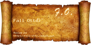 Fall Ottó névjegykártya